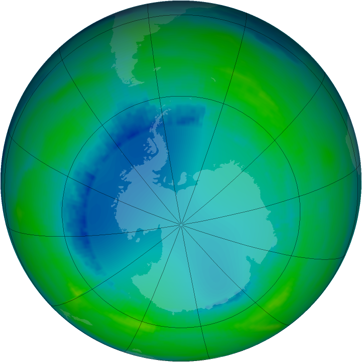 Ozone Map 1992-08-03